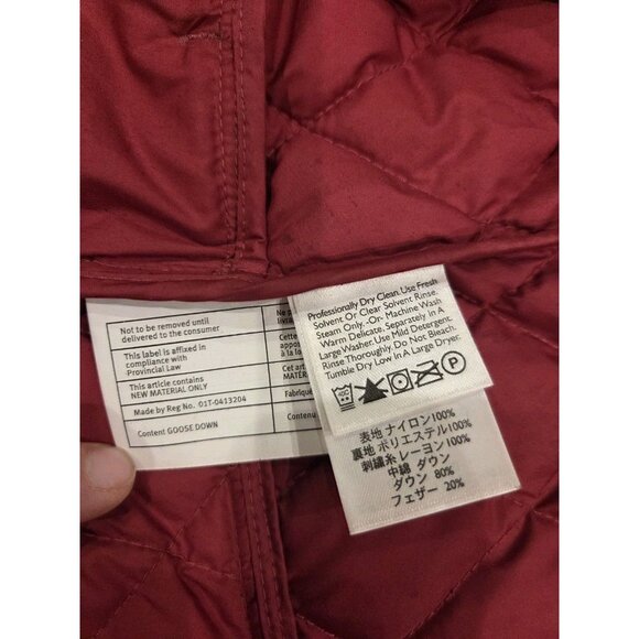 Eddie Bauer Primium Goose Down 650 Fill Puffer Vest Sz XL Quilted Snowflakes - Picture 11 of 13